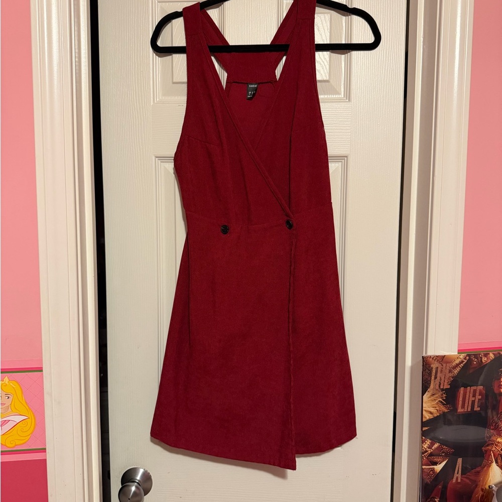 SHEIN Deep Red Mini Dress